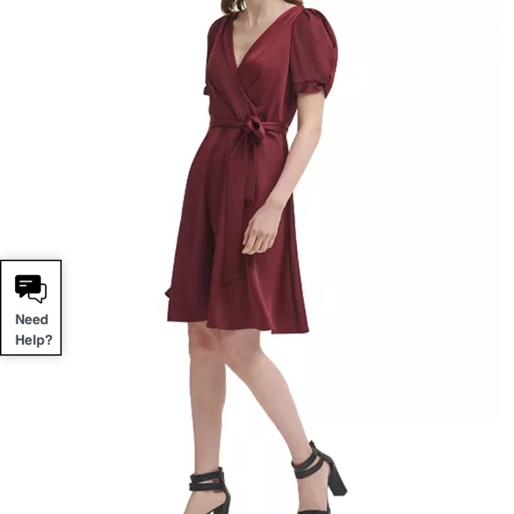 DKNY burgundy dress